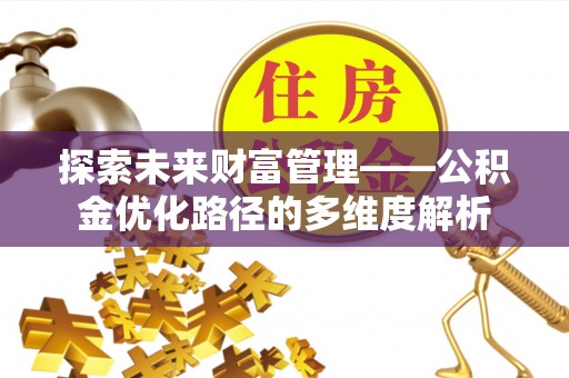 虎尾探索未来财富管理——公积金优化路径的多维度解析